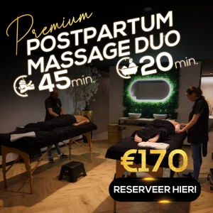 Postpartummassage Premium duo 45 minuten